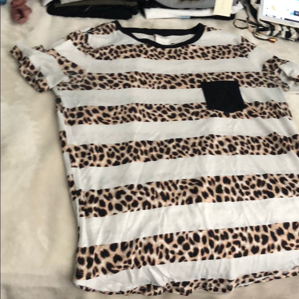 Cheetah print PINK tee